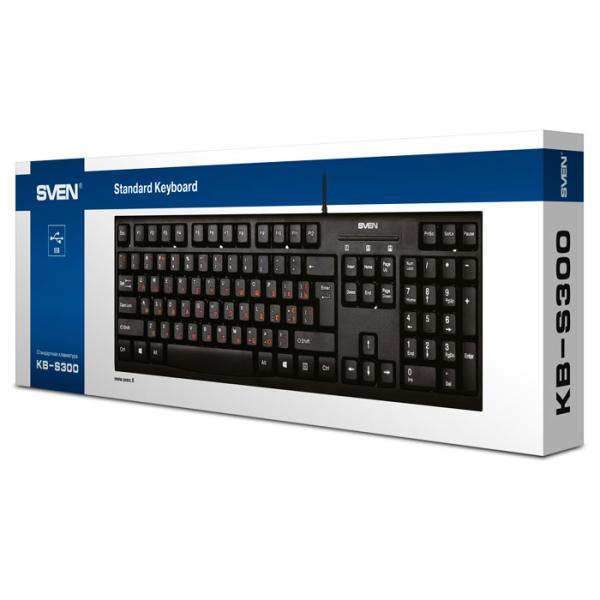 Tastatură Sven Comfort KB-S300 Cu fir/ Black photo 4