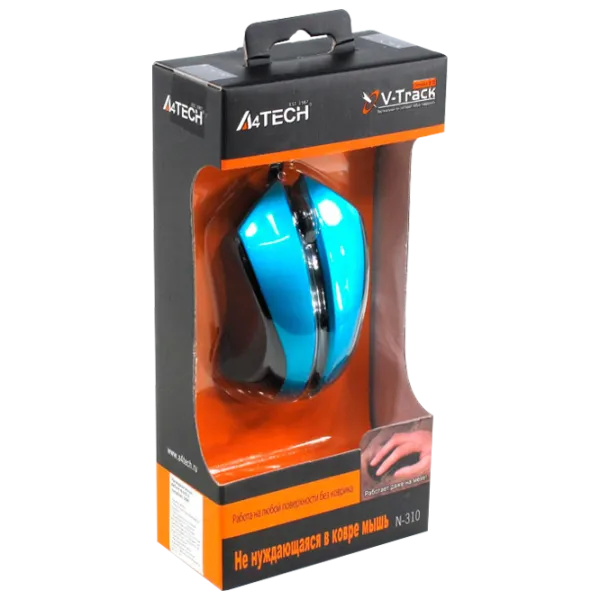 Мышь A4Tech N-310-3 USB/ Синий photo 4