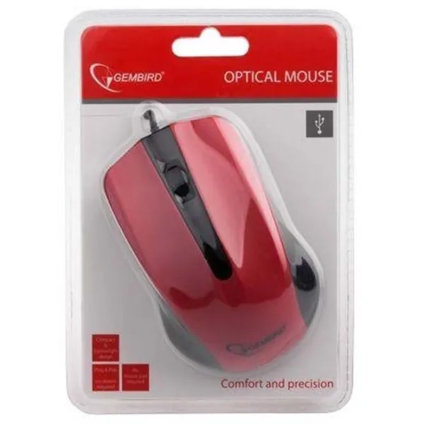 Mouse Gembird MUS-101-R USB/ Red photo 5