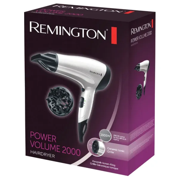 Uscător de păr Remington D3015 2000 W / White photo 5