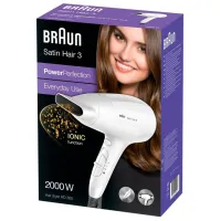 Uscător de păr Braun HD380 2000 W / White photo 5