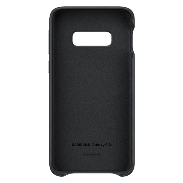 Чехол для смартфона Samsung Galaxy S10e Samsung/ Back/ Кожа/ Черный photo 2