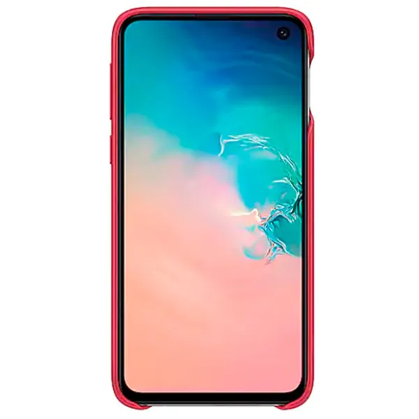 Чехол для смартфона Samsung Galaxy S10e Samsung/ Back/ Кожа/ Красный photo 2