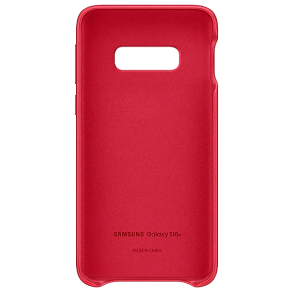 Чехол для смартфона Samsung Galaxy S10e Samsung/ Back/ Кожа/ Красный photo 3