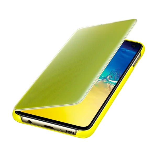 Чехол для смартфона Samsung Galaxy S10e Samsung/ Flip Cover View/ PU/ Желтый photo 4