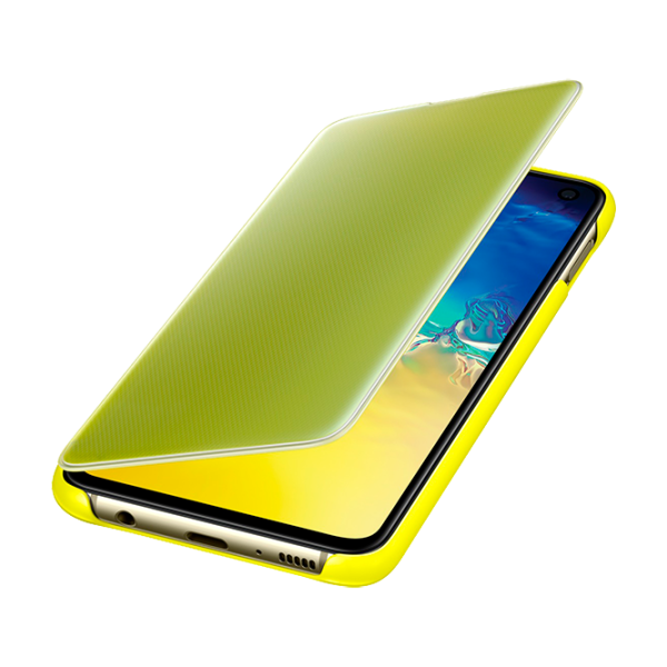 Чехол для смартфона Samsung Galaxy S10e Samsung/ Flip Cover View/ PU/ Желтый photo 4