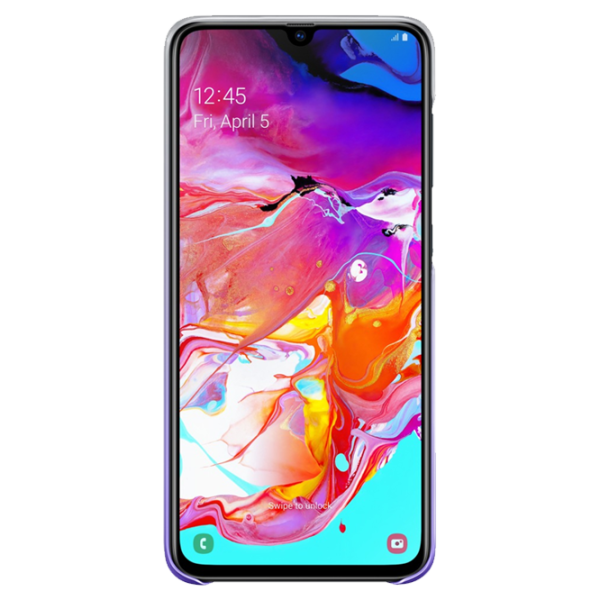 Husă pentru smartphone Samsung Galaxy A70 Samsung/ Back/ PP/ Transparent Purple photo 2