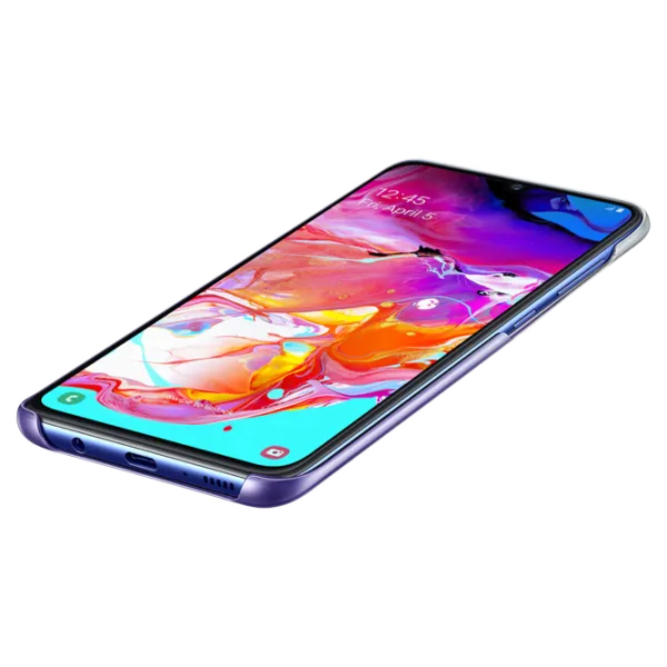 Husă pentru smartphone Samsung Galaxy A70 Samsung/ Back/ PP/ Transparent Purple photo 3