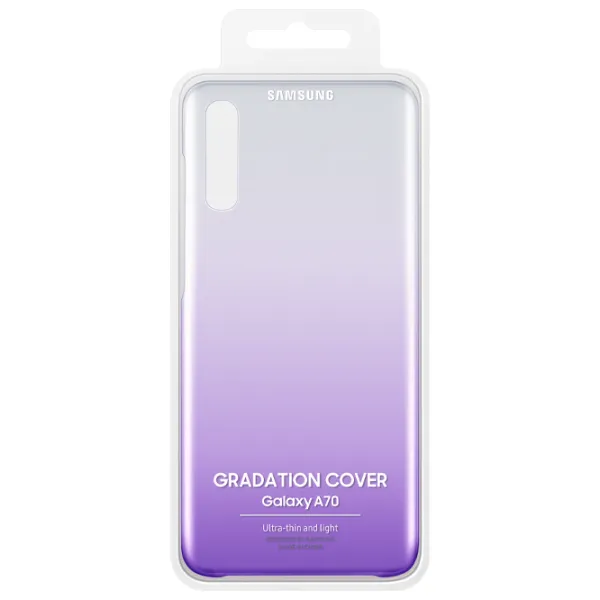 Husă pentru smartphone Samsung Galaxy A70 Samsung/ Back/ PP/ Transparent Purple photo 5