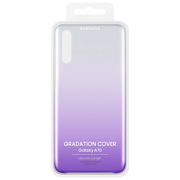 Husă pentru smartphone Samsung Galaxy A70 Samsung/ Back/ PP/ Transparent Purple photo 5