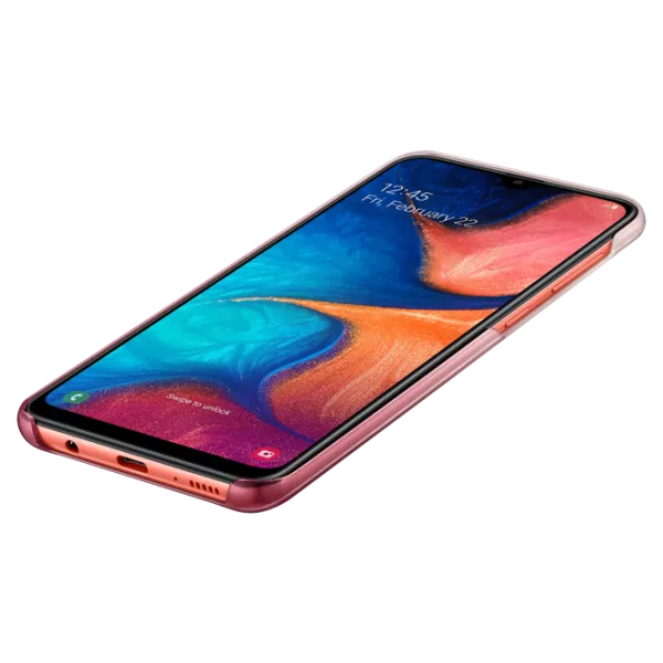 Husă pentru smartphone Samsung Galaxy A20 Samsung/ Back/ PP/ Gradation Pink photo 3