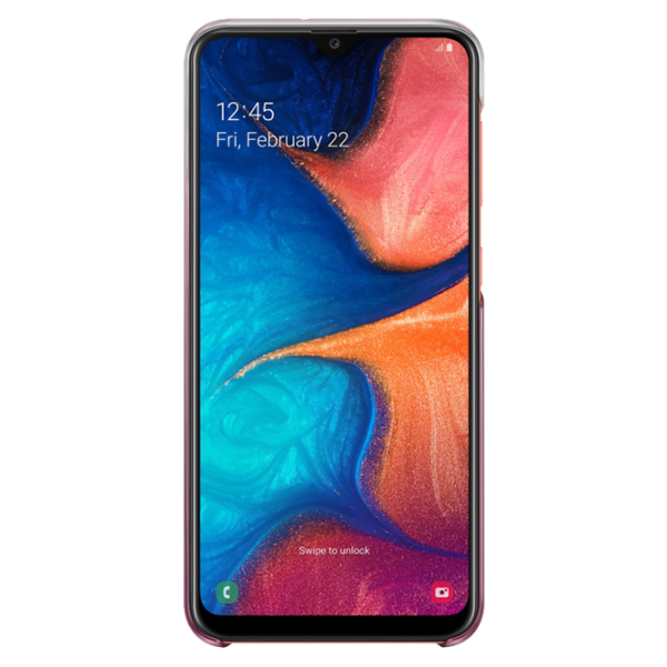 Husă pentru smartphone Samsung Galaxy A20 Samsung/ Back/ PP/ Gradation Pink photo 4