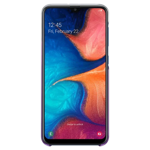 Husă pentru smartphone Samsung Galaxy A20 Samsung/ Back/ PP/ Gradation Purple photo 3