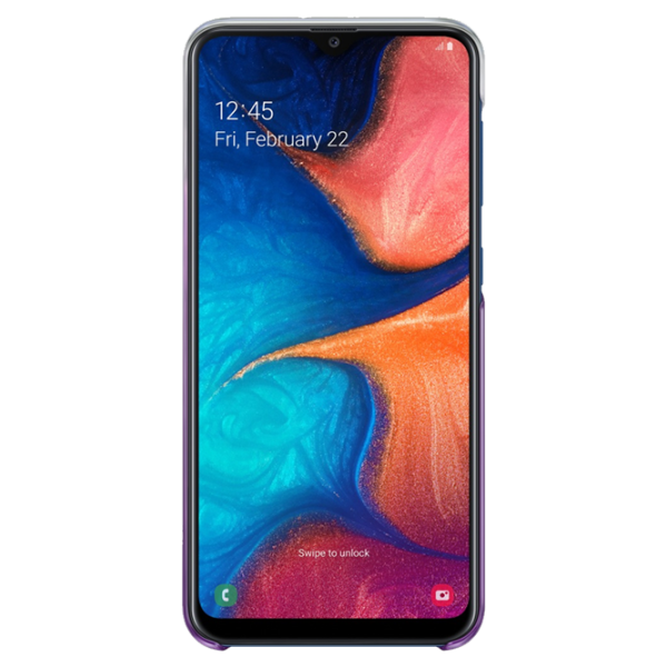 Husă pentru smartphone Samsung Galaxy A20 Samsung/ Back/ PP/ Gradation Purple photo 3