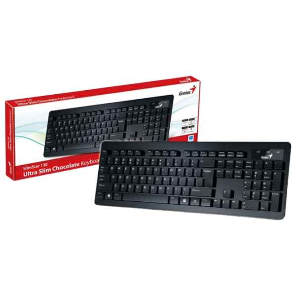 Tastatură Genius SlimStar 130 Cu fir/ Black photo 6
