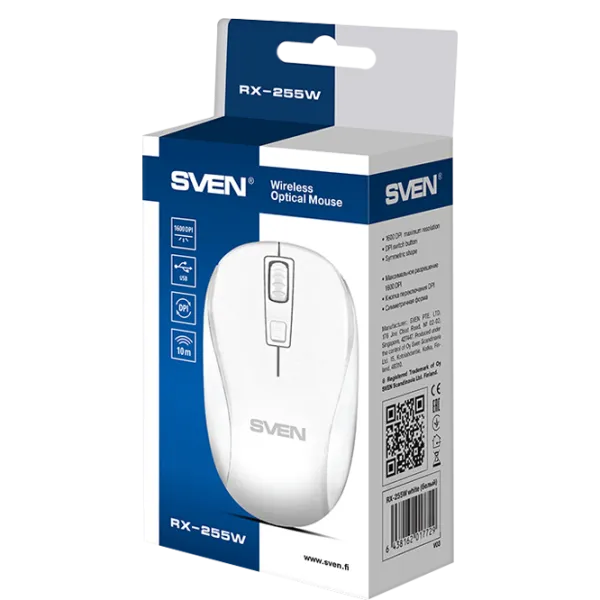 Мышь Sven RX-255W USB/ Белый photo 5