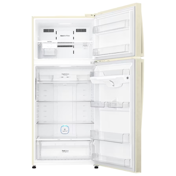 Frigider LG GN-H702HEHZ cu congelator sus 506 l / 180 cm / Beige photo 4