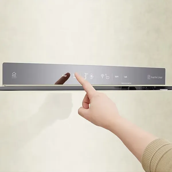 Frigider LG GN-H702HEHZ cu congelator sus 506 l / 180 cm / Beige photo 6