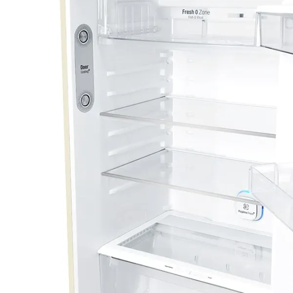 Frigider LG GN-H702HEHZ cu congelator sus 506 l / 180 cm / Beige photo 7