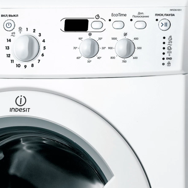 Mașină de spălat Indesit IWSD 61051 B UA 6 kg / 1000 rpm / White photo 5
