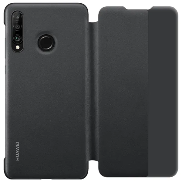 Чехол для смартфона Huawei P30 Lite Huawei/ Flip Cover View/ PC/ PU/ Черный photo 2