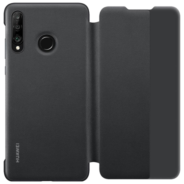 Чехол для смартфона Huawei P30 Lite Huawei/ Flip Cover View/ PC/ PU/ Черный photo 2