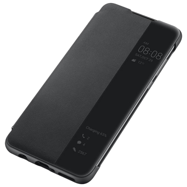 Чехол для смартфона Huawei P30 Lite Huawei/ Flip Cover View/ PC/ PU/ Черный photo 3