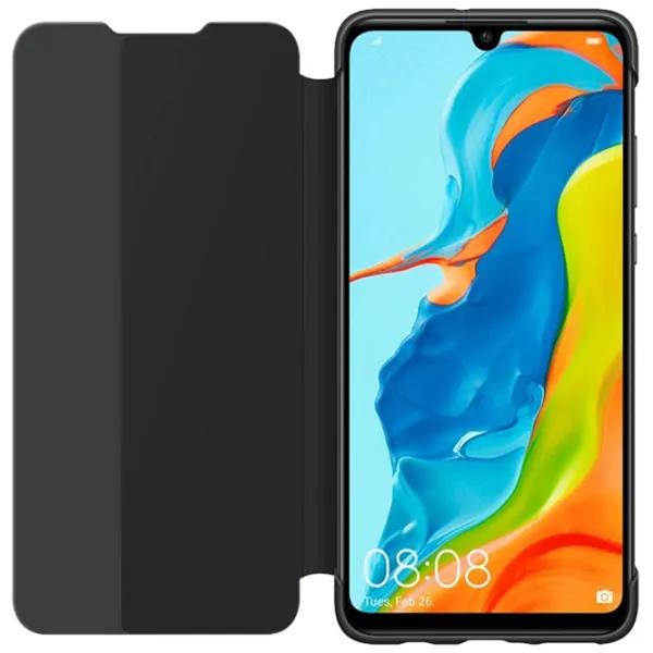 Чехол для смартфона Huawei P30 Lite Huawei/ Flip Cover View/ PC/ PU/ Черный photo 4