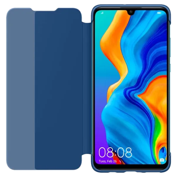 Чехол для смартфона Huawei P30 Lite Huawei/ Flip Cover View/ PC/ PU/ Синий photo 2 Чехол для смартфона Huawei P30 Lite Huawei/ Flip Cover View/ PC/ PU/ Синий photo 2