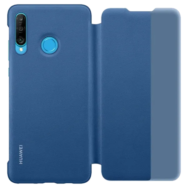 Чехол для смартфона Huawei P30 Lite Huawei/ Flip Cover View/ PC/ PU/ Синий photo 3 Чехол для смартфона Huawei P30 Lite Huawei/ Flip Cover View/ PC/ PU/ Синий photo 3