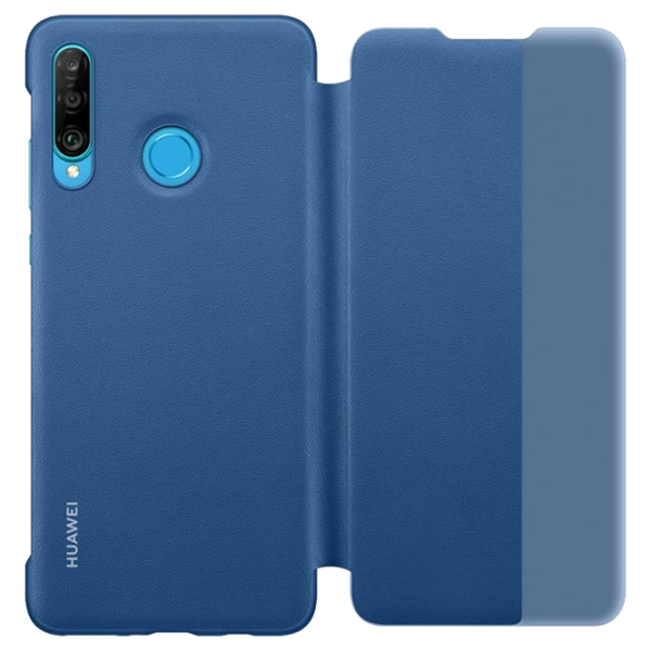 Чехол для смартфона Huawei P30 Lite Huawei/ Flip Cover View/ PC/ PU/ Синий photo 3 Чехол для смартфона Huawei P30 Lite Huawei/ Flip Cover View/ PC/ PU/ Синий photo 3