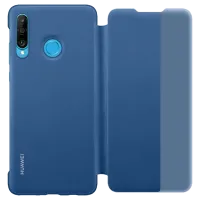 Husă pentru smartphone Huawei P30 Lite Huawei/ Flip Cover View/ PC/ PU/ Blue photo 3