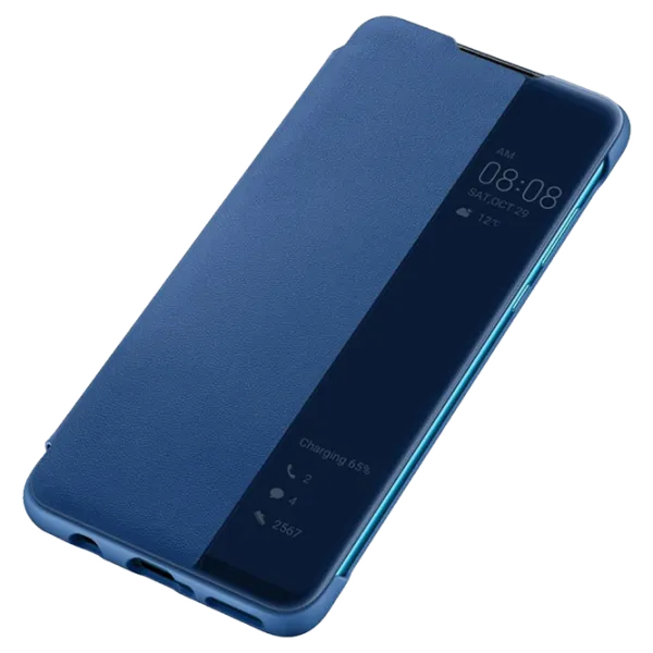 Чехол для смартфона Huawei P30 Lite Huawei/ Flip Cover View/ PC/ PU/ Синий photo 4 Чехол для смартфона Huawei P30 Lite Huawei/ Flip Cover View/ PC/ PU/ Синий photo 4