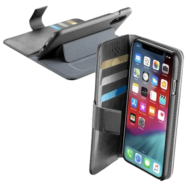 Husă pentru smartphone Apple iPhone XS Max Cellularline/ Flip Cover/ PU/ Black photo 2 Husă pentru smartphone Apple iPhone XS Max Cellularline/ Flip Cover/ PU/ Black photo 2