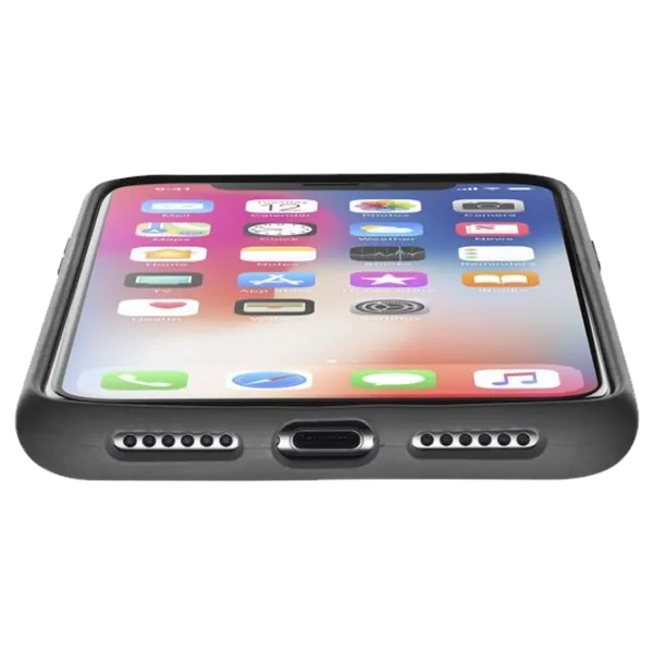 Husa Apple iPhone XS Cellularline Back/ TPU/ Black photo 2