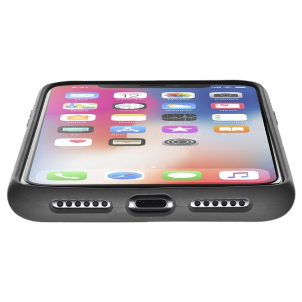 Husa Apple iPhone XS Cellularline Back/ TPU/ Black photo 2
