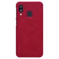 Чехол для смартфона Samsung Galaxy A40 Nillkin/ Flip Cover/ Кожа/ Красный photo 2