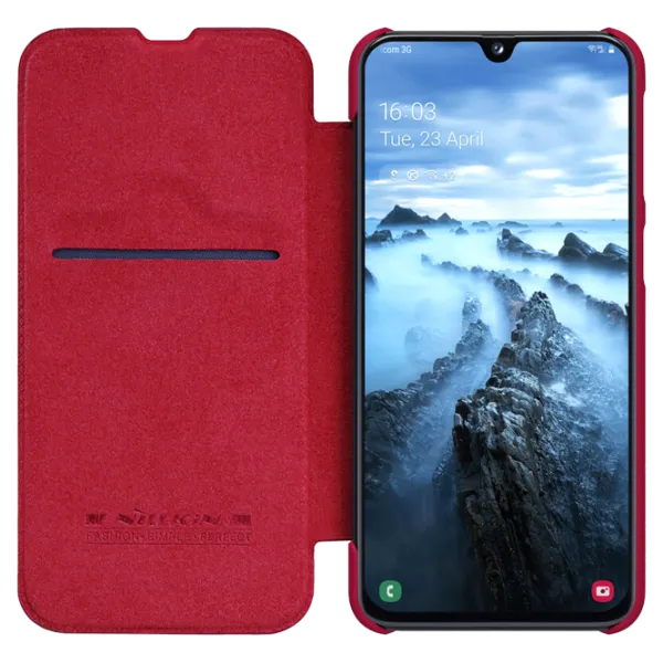Чехол для смартфона Samsung Galaxy A40 Nillkin/ Flip Cover/ Кожа/ Красный photo 3