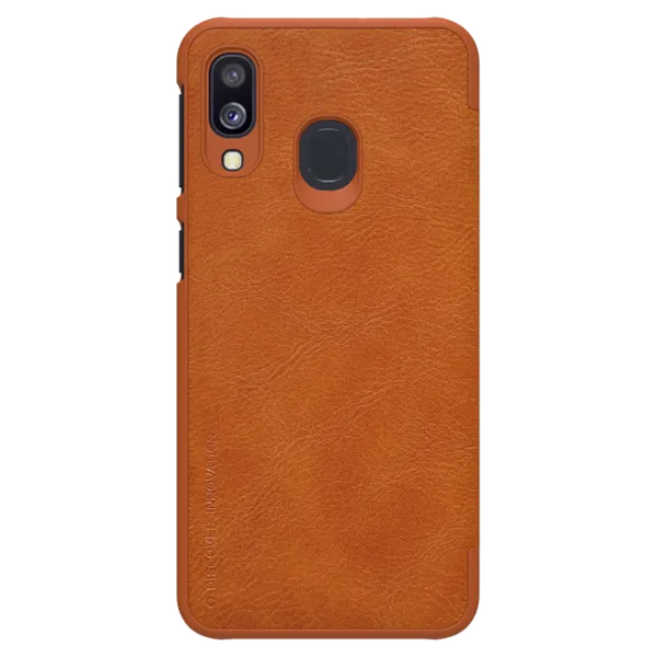 Чехол для смартфона Samsung Galaxy A40 Nillkin/ Flip Cover/ Кожа/ Коричневый photo 3