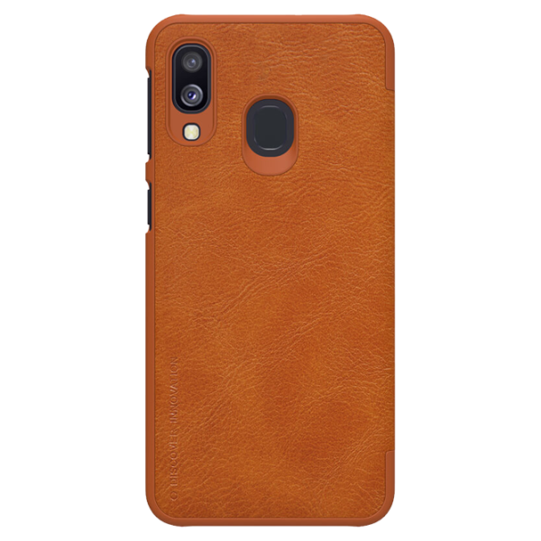 Чехол для смартфона Samsung Galaxy A40 Nillkin/ Flip Cover/ Кожа/ Коричневый photo 3