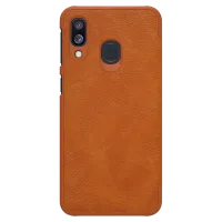 Чехол для смартфона Samsung Galaxy A40 Nillkin/ Flip Cover/ Кожа/ Коричневый photo 3