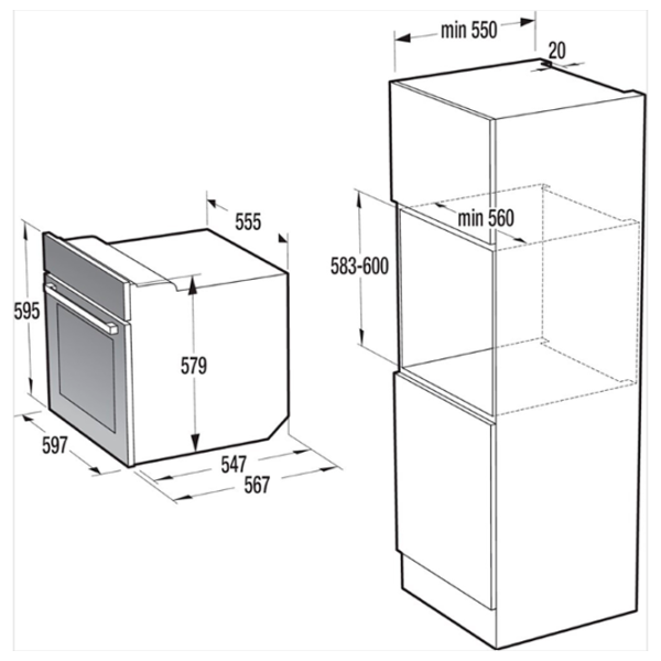Cuptor încorporabil Gorenje BO 747 A33XG 2700 W/ Black photo 3