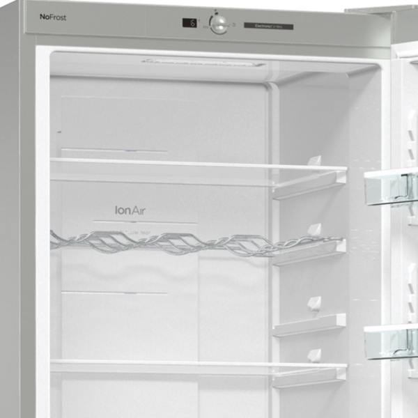 Frigider Gorenje NRK 6191 GHX4 cu congelator jos 307 / 185 cm / Silver photo 6