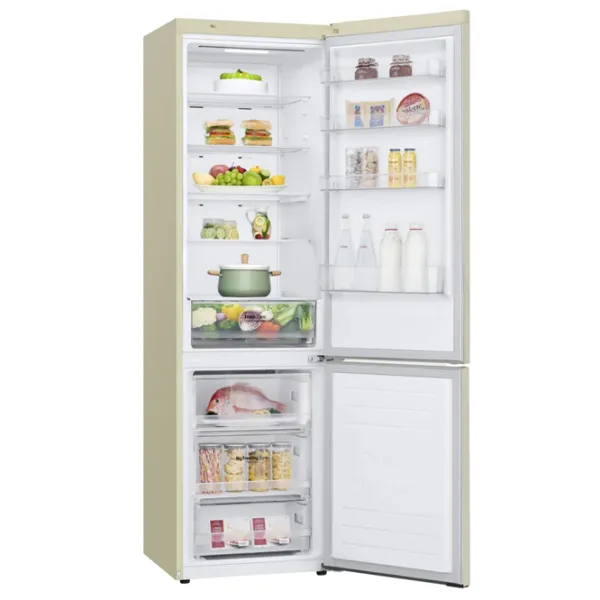 Frigider LG GA-B509SEKL cu congelator jos 384 l / 203 cm / Beige photo 3