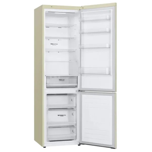 Frigider LG GA-B509SEKL cu congelator jos 384 l / 203 cm / Beige photo 4