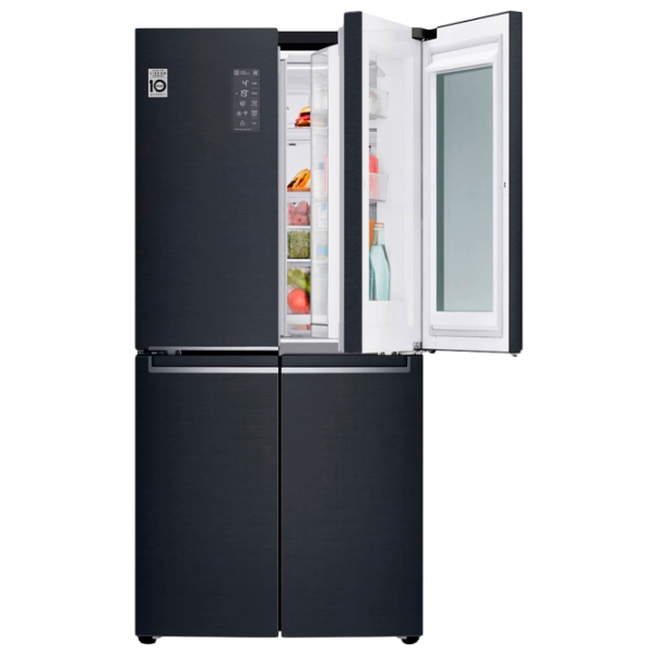 Frigider LG GC-Q22FTBKL cu congelator jos LINEARCooling/InstaView Door-in-Door/DoorCooling+ photo 2