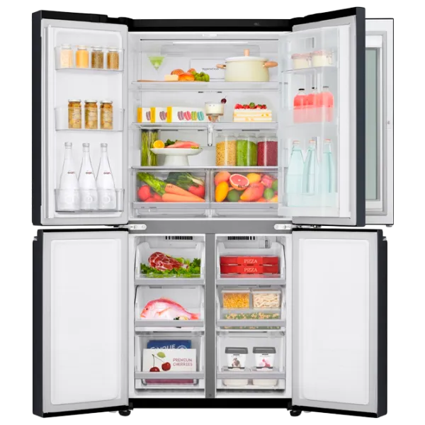 Frigider LG GC-Q22FTBKL cu congelator jos LINEARCooling/InstaView Door-in-Door/DoorCooling+ photo 5