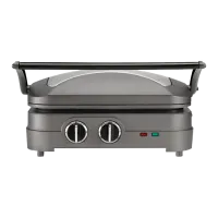 Электрогриль CUISINART GR47E Закрытый (двухсторонний)/ 1600 Вт/ Нержавеющая сталь Серый photo 2