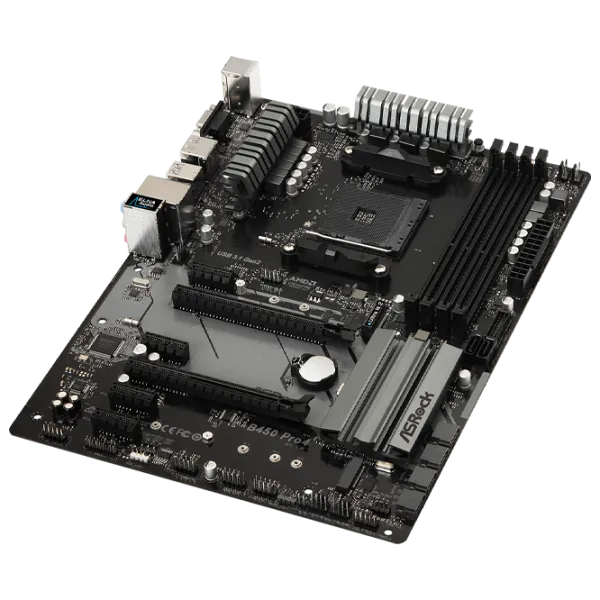 Placă de bază ASRock B450 PRO4 ATX/ AMD B450 photo 2