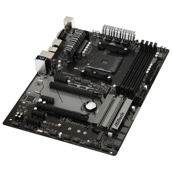 Placă de bază ASRock B450 PRO4 ATX/ AMD B450 photo 2